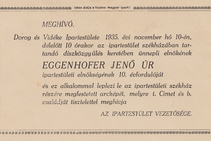 bartl janos borbelynak cimzett meghivo