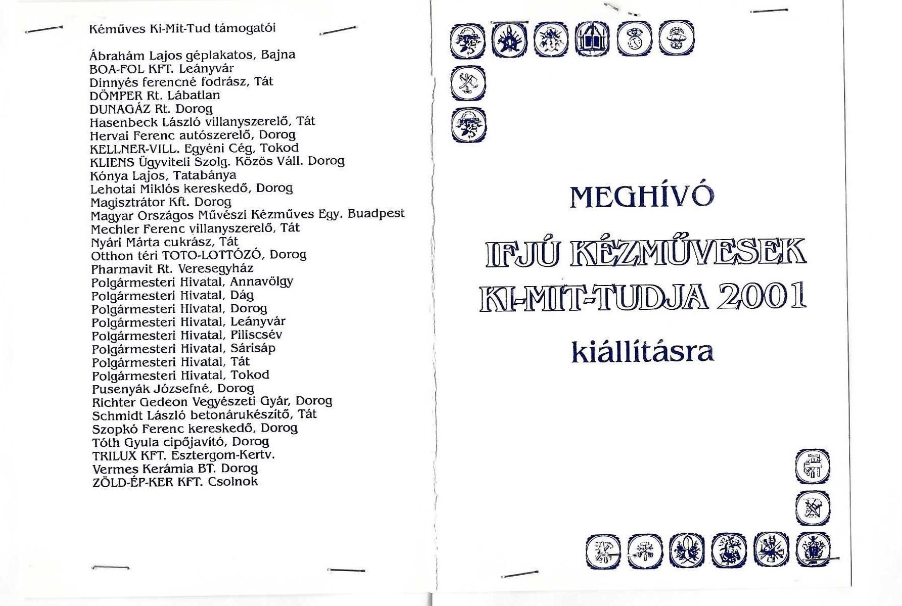 Ki Mit tud 2001 Oldal 1